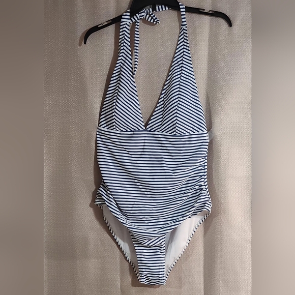 CUPSHE SWIM SIZE XL STRIPED One-Piece Swimsuit - Picture 2 of 12